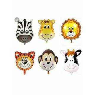 Jungle Theme Aluminium foil Animal Balloons for birthday, theme Party 24 Inch (1, Assorted)