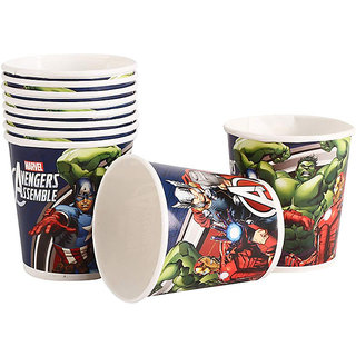                       Avengers Party Paper Cups, disposable paper and cutlery (Pakc of 10)                                              