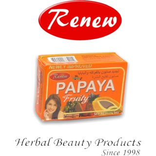 Renew papaya fruity skin whitening 100 Pure Soap (135 g) Renew papaya fruity skin whitening 100 Pure Soap (135 g)