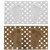 Winner Large Indoor Bath Mat Non Slip Rectangular PVC Floor Bath Mat(70 L cm x 38 W cm)(Set of Two) (dark brown  white)