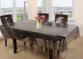 BANUCHI STYLISH TABLE TRANSPARENT COVER  FASHIONS-WHF10-GOLD-8 SEATER