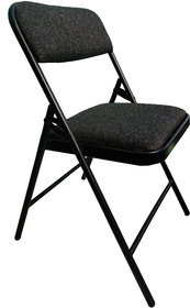 Streetup India Folding Chair for Home/Study Chair and Restaurant Chair (Black)