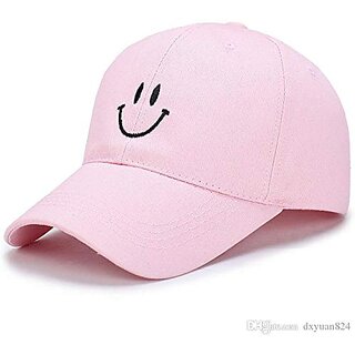 Cool Unisex Cotton Embroidery Caps Hats Sports Tennis Baseball Cap(pink-smlyy-01)