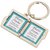 GORSPL SILVER METAL PHOTO FRAME COUPLE SQUARE KEYCHAIN COMBO SET OF 2 PCS