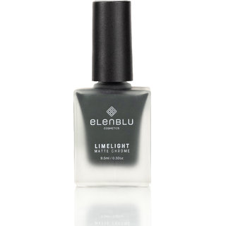                       Elenblu Cosmetics Limelight Matte Chrome Nail Polish (Night Forest) Quick-drying, Long-Lasting Nail Paint For Women                                              