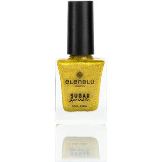                       Elenblu Cosmetics Limelight Matte Chrome Nail Polish (Yellow Mellow) Quick-drying, Long-Lasting Nail Paint For Women                                              