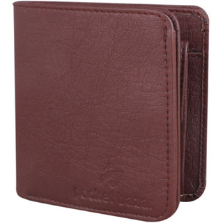                       pocket bazar  Men Casual Brown Artificial Leather Wallet  (7 Card Slots)                                              