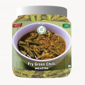 Agri Club Fry Green Chilli Pickle (Hari Mirch Achar) 750gm