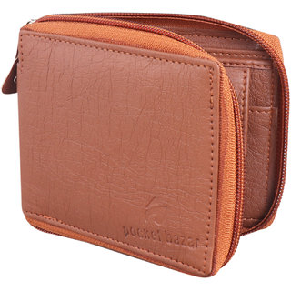                       pocket bazar  Men Casual Tan Artificial Leather Wallet  (5 Card Slots)                                              