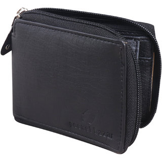                       pocket bazar  Men Casual Black Artificial Leather Wallet  (5 Card Slots)                                              