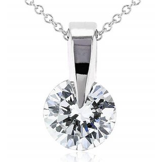 American Diamond Pendant with Natural & Lab Certified Silver pendant by Jaipur Gemstone American Diamond Pendant with Natural & Lab Certified Silver pendant by Jaipur Gemstone