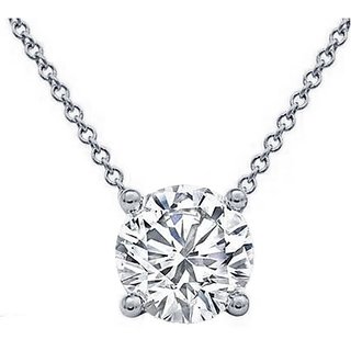                       natural American Diamond  pure silver Pendant for Women by Jaipur Gemstone                                              