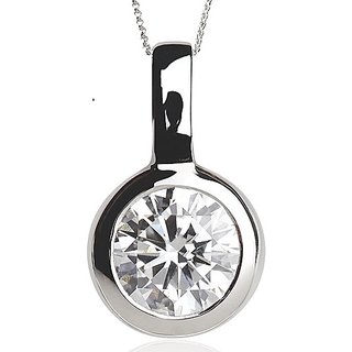 pure American Diamond Silver Pendant for Women by Jaipur Gemstone pure American Diamond Silver Pendant for Women by Jaipur Gemstone