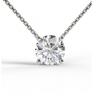 Natural American Diamond Unheated Lab Certified Silver Pendant by Jaipur Gemstone Natural American Diamond Unheated Lab Certified Silver Pendant by Jaipur Gemstone