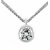 American Diamond original & lab certified Silver Pendant for astrological purpose by Jaipur Gemstone