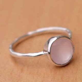                       5 Carat A+ Quality rose quartz Gemstone Silver Ring by JAIPUR GEMSTONE                                              