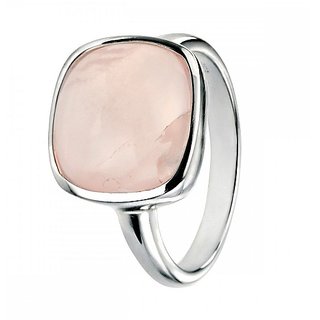                       5.25 ratti Natural Lab certified Stone silver rose quartz  Ring by JAIPUR GEMSTONE                                              