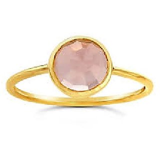                       rose quartz Ring Natural Unheated Stone 5 Carat For Astrological Purposeby JAIPUR GEMSTONE                                              