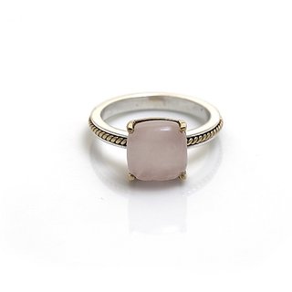                       100 % Original Certified Stone 5.25 Carat rose quartz Silver Ring by JAIPUR GEMSTONE                                              