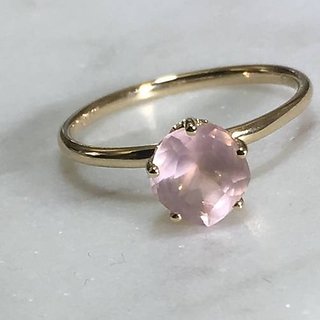                       100% Real 5.25 Ratti rose quartz gold plated Ring for astrological purpose by JAIPUR GEMSTONE                                              