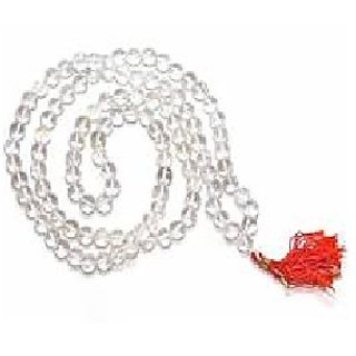                       Jaipur Gemstone  Stone Beautiful Sphatik Mala for Women & Men                                              