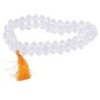Designer Sphatik Stone Beads Single Line Mala for Pooja japaby Jaipur Gemstone Designer Sphatik Stone Beads Single Line Mala for Pooja japaby Jaipur Gemstone