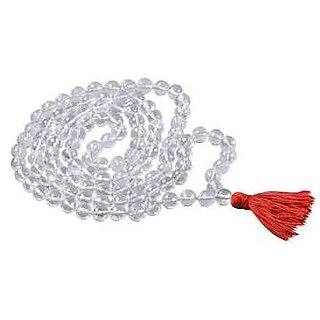 Jaipur Gemstone - Stone Sphatik Beaded String Mala for Unisex Jaipur Gemstone - Stone Sphatik Beaded String Mala for Unisex