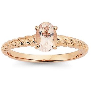                       rose quartz ADJUSTABLE gold plated RING WITH NATURAL AND CERTIFIED 5.5 RATTI by JAIPUR GEMSTONE                                              