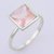 5 ratti Stone 100% Natural rose quartz  Silver Ring by JAIPUR GEMSTONE