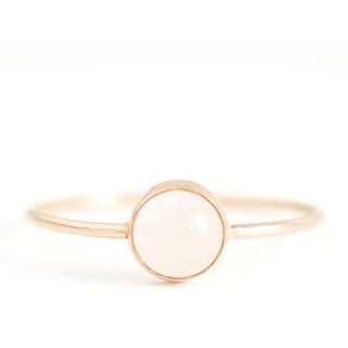                       5.5 Ratti rose quartz pure Gold plated Ring for Unisex by JAIPUR GEMSTONE                                              