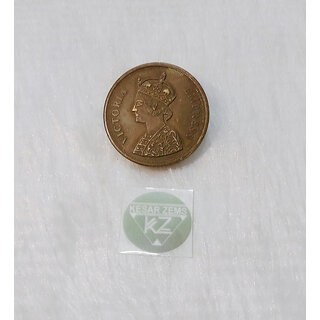                       KESAR ZEMS VICTORIA COIN-One Rupee Coin For Puja.(3.2 x 3.2 x 0.2 Cm, White)                                              