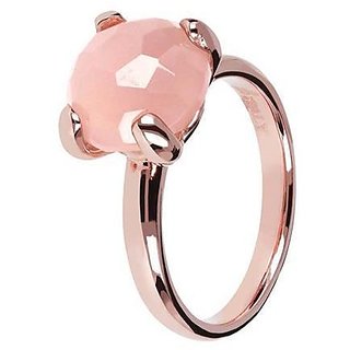                       100% Original rose quartz Unheated 6.5 Ratti rose quartz /Gold plated Ring by JAIPUR GEMSTONE                                              