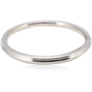 KESAR ZEMS Stainless Steel White Kada for Men Women (Size2.7 Inch) KESAR ZEMS Stainless Steel White Kada for Men Women (Size2.7 Inch)