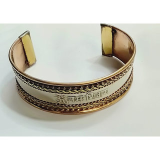 Buy KESAR ZEMS Copper Om Namah Shivaya Healing Bracelet Kada Free Size for Men Online Get 8 Off