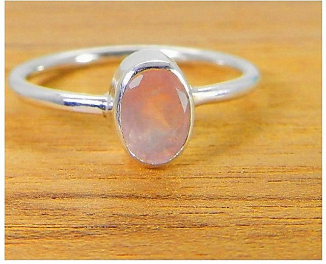 Faceted Rose Quartz Ring - Solid Sterling Silver – Naturally Unique  Boutique by Cosio Jewels