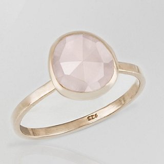                       rose quartz Stone 9 Ratti Lab Certified Punchdhatu gold plated Ring by JAIPUR GEMSTONE                                              