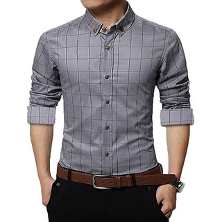 Singularity Clothing Grey Checkered Shirt