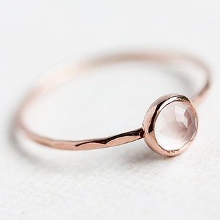                       9.25 carat rose quartz Gold plated Ring by JAIPUR GEMSTONE                                              