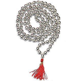 KESAR ZEMS 7 MM Parad Mala- Mercury Beads Rosary 108+1 Beads Prayer Mala For Jaap (51 x 1.5 x 0.5 CM) Silver. KESAR ZEMS 7 MM Parad Mala- Mercury Beads Rosary 108+1 Beads Prayer Mala For Jaap (51 x 1.5 x 0.5 CM) Silver.