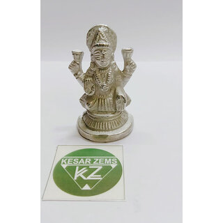                       KESAR ZEMS Mercury Goddess Laxmiji Idol Parad Statue For Temple  Home Decor ( 2.5 x 2 x 5 Cm, Silver) 91Gm                                              
