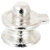 KESAR ZEMS Mercury Lord Shiva's Shivling Idol Parad Idol In (19 Gm) Silver.