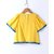Soul Fairy Trendy Rayon Bell Sleeve Top With Pom Pom Lace - Yellow