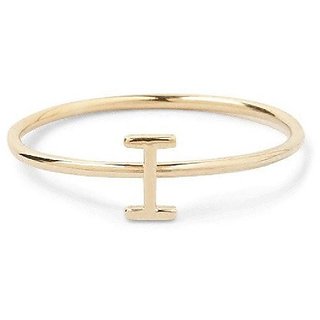                       gold plated Alphabet Ring for girls and Women by JAIPUR GEMSTONE                                              