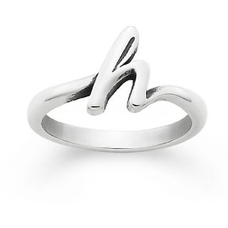                       Alphabet Ring Sterling Silver for girls and women by JAIPUR GEMSTONE                                              