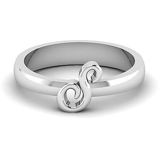                       Alphabet Ring Sterling Silver for girls and women by JAIPUR GEMSTONE                                              