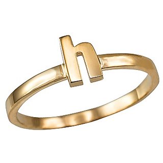                       Alphabets Gold Plated Ring For Girls & Women by JAIPUR GEMSTONE                                              