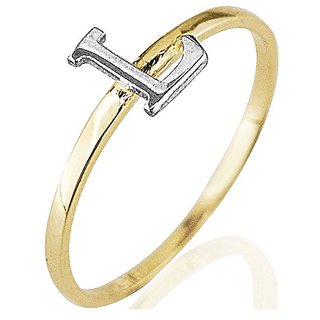                       Alphabets Gold Plated Ring For Girls & Women by Ceylonmine                                              