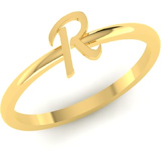                       Alphabet Ring   gold plated for girls and women by Ceylonmine                                              