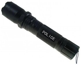 Toqom 1101 Type Self Defense Flashlight Torch Rechargable Teaser Heavy Duty
