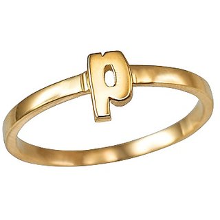                       Alphabet Pure gold plated Ring for girls and Women by Ceylonmine                                              